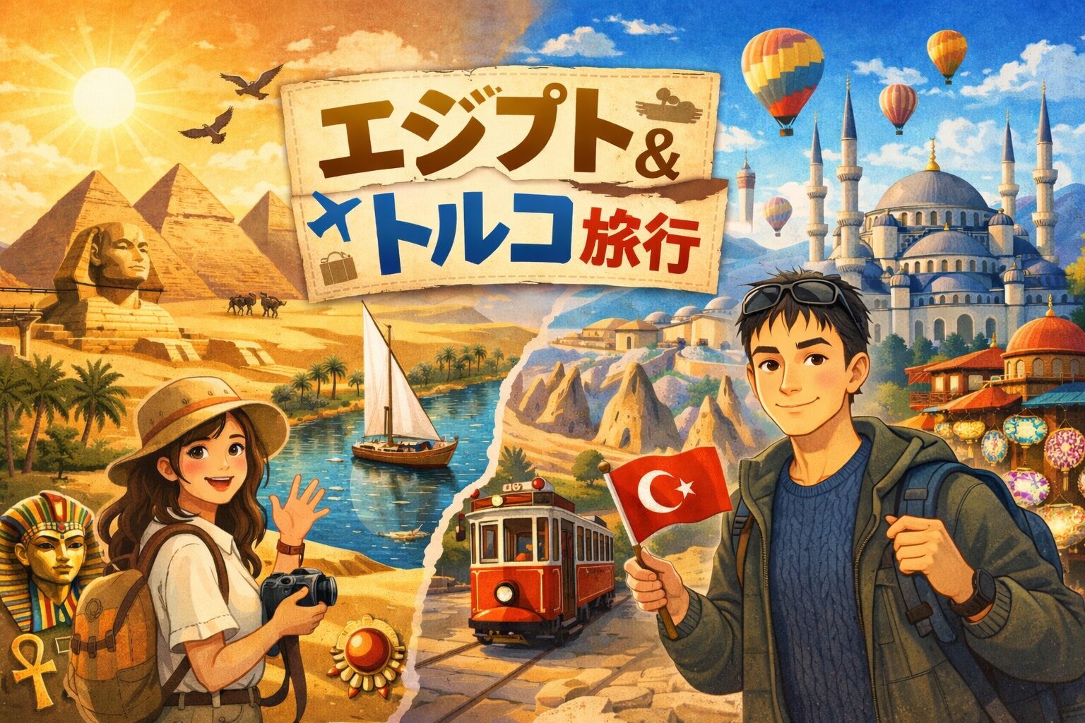 新婚旅行　エジプト＆トルコ10日間ツアー　　【エジプト編】🇪🇬
