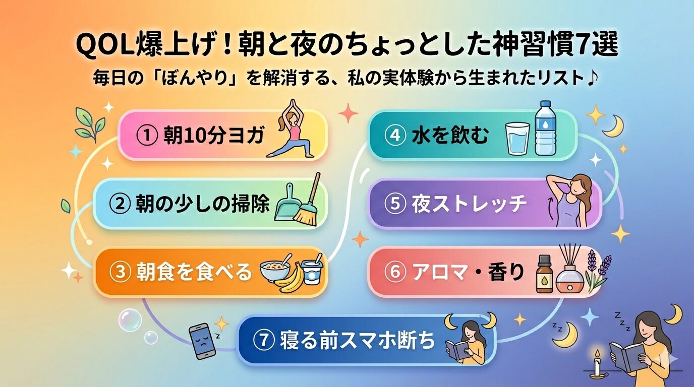 日々の暮らしを良くする行動７選