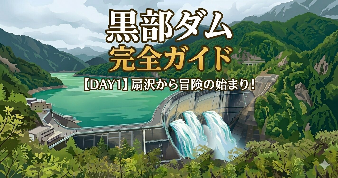 【DAY1】扇沢駅から黒部ダムへの行き方と見どころを完全レポート！立山黒部アルペンルートの旅