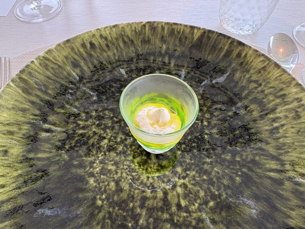 本日のアミューズ 島豆腐