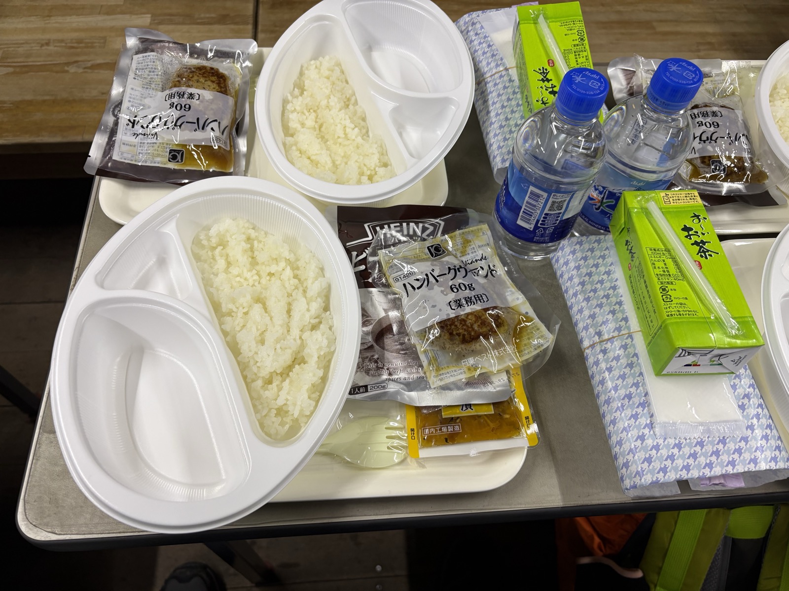 富士山の山小屋で出た夕食