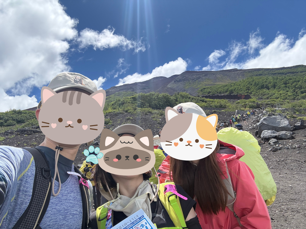 富士山五合目のレストランでの昼食